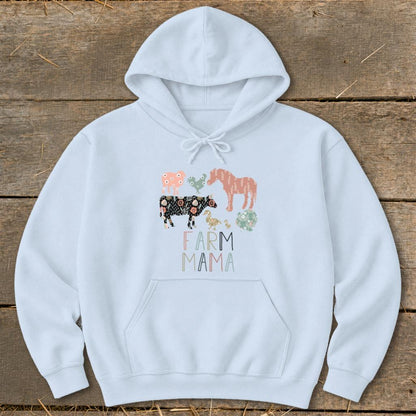 Farm Mama Pattern Hoodie