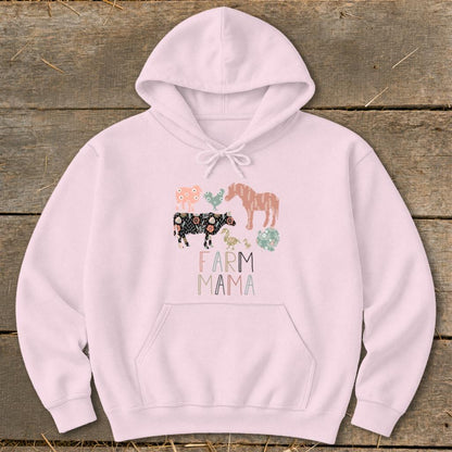 Farm Mama Pattern Hoodie