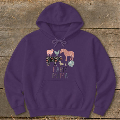 Farm Mama Pattern Hoodie