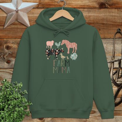 Farm Mama Pattern Hoodie