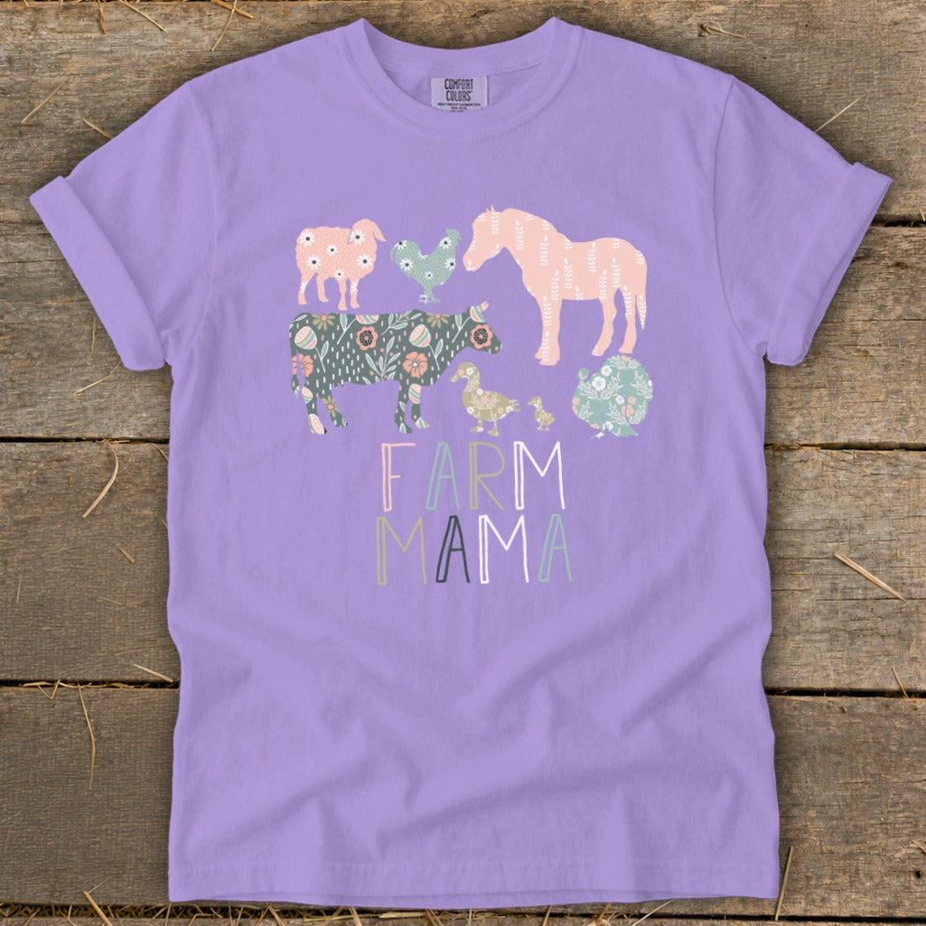 Farm Mama Pattern Signature Tee