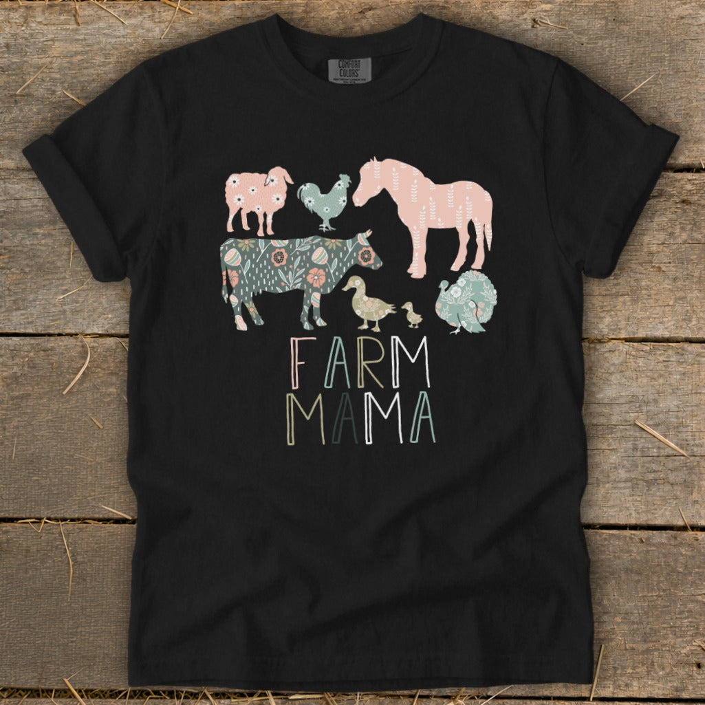 Farm Mama Pattern Signature Tee