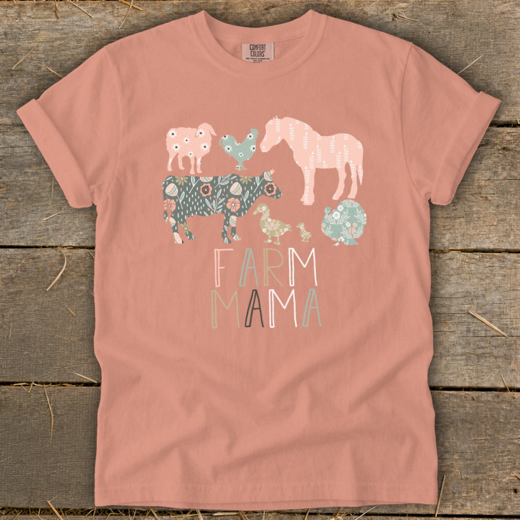 Farm Mama Pattern Signature Tee