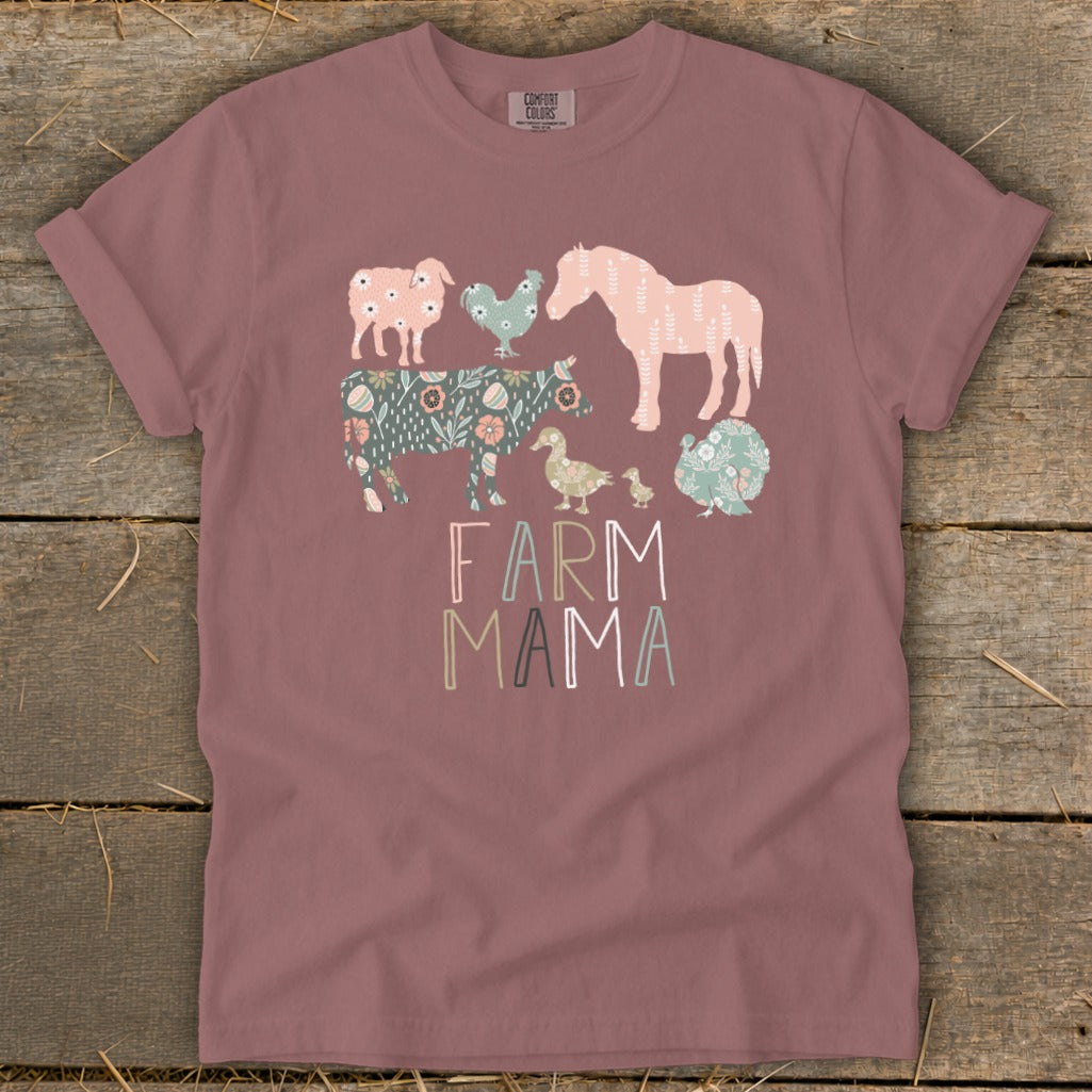 Farm Mama Pattern Signature Tee
