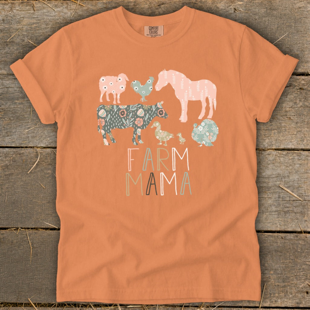 Farm Mama Pattern Signature Tee