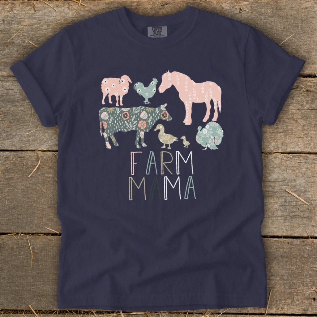 Farm Mama Pattern Signature Tee