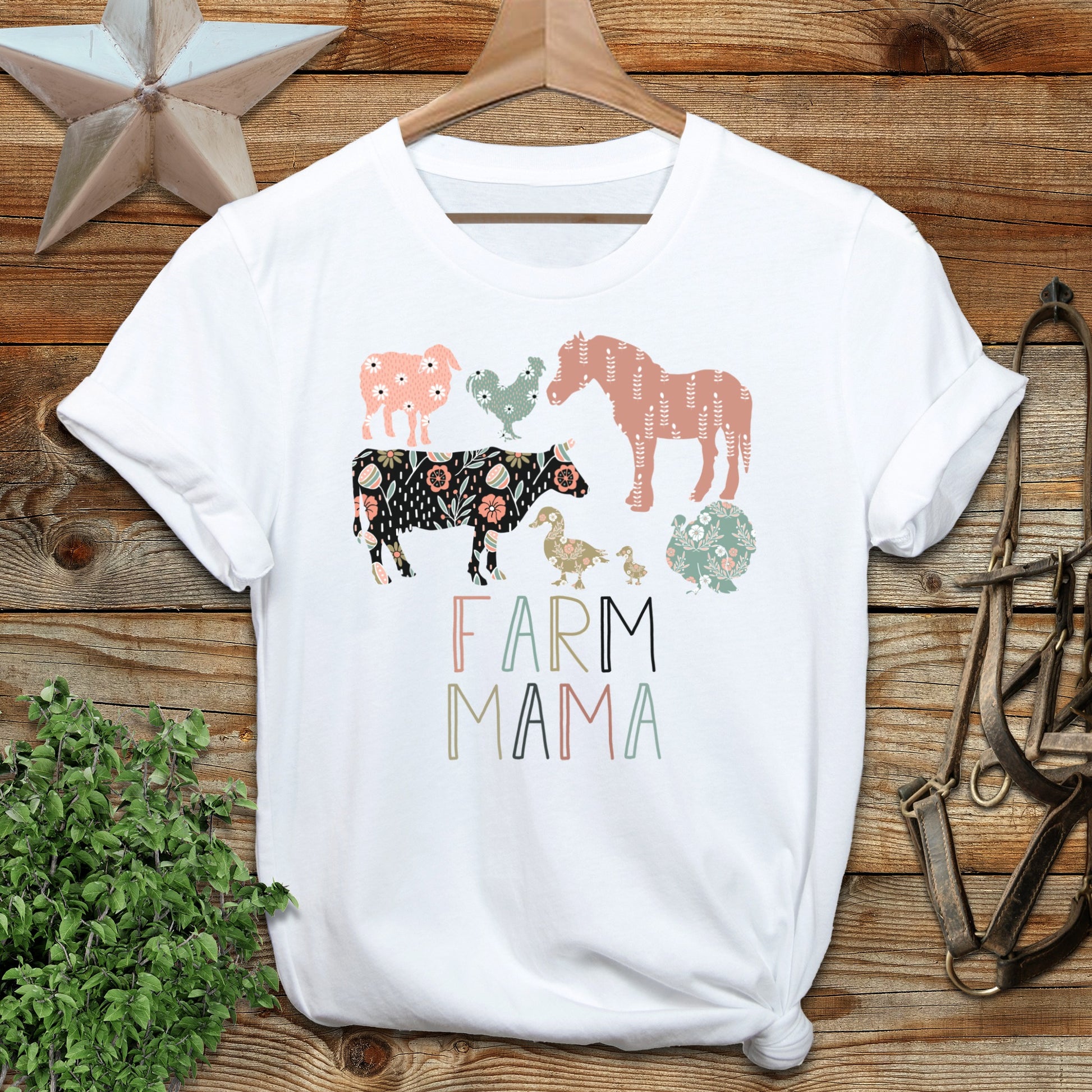 Farm Mama Pattern Softstyle Tee