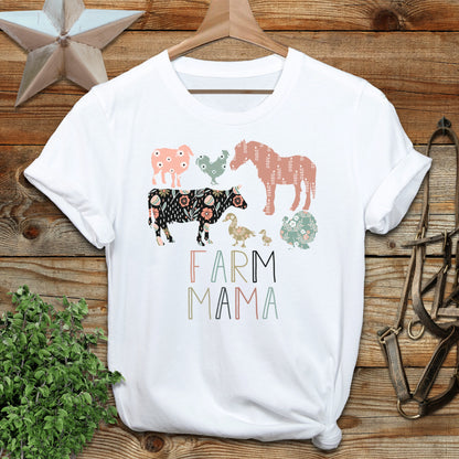 Farm Mama Pattern Softstyle Tee
