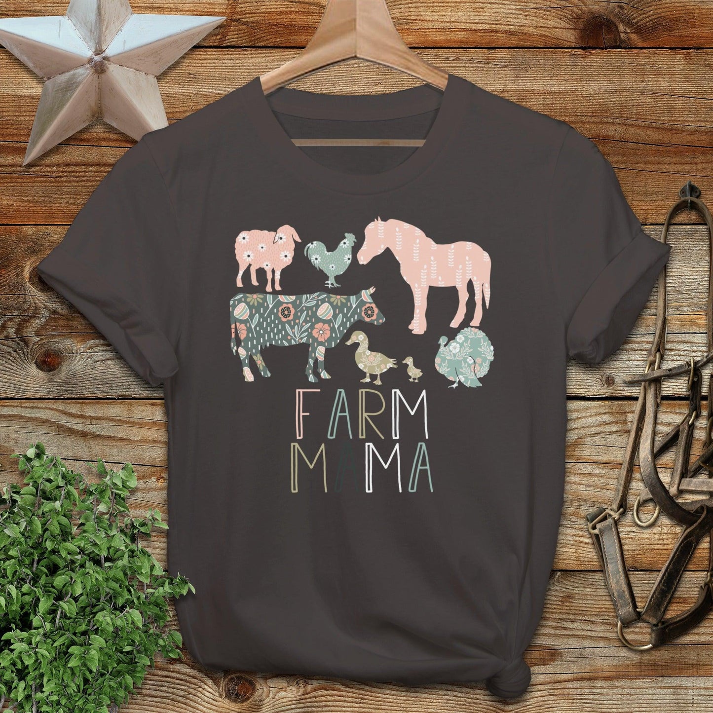 Farm Mama Pattern Softstyle Tee
