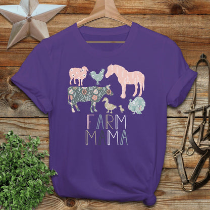 Farm Mama Pattern Softstyle Tee