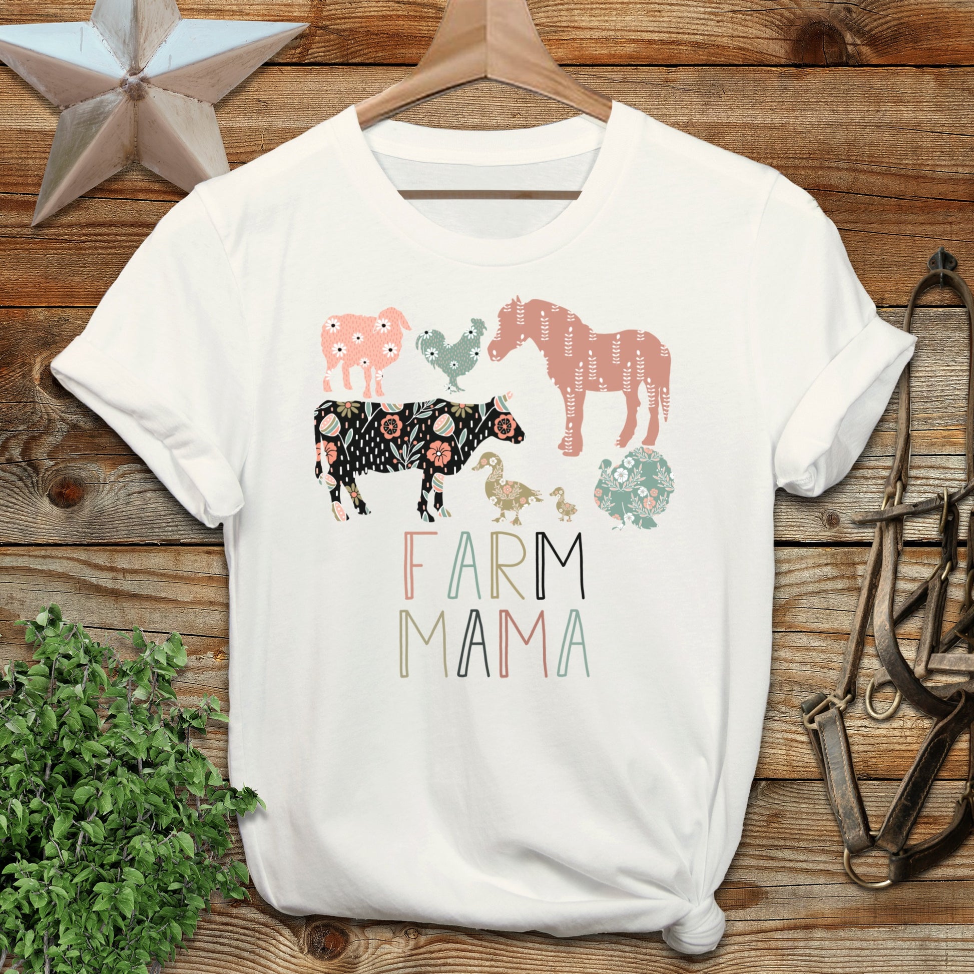 Farm Mama Pattern Softstyle Tee