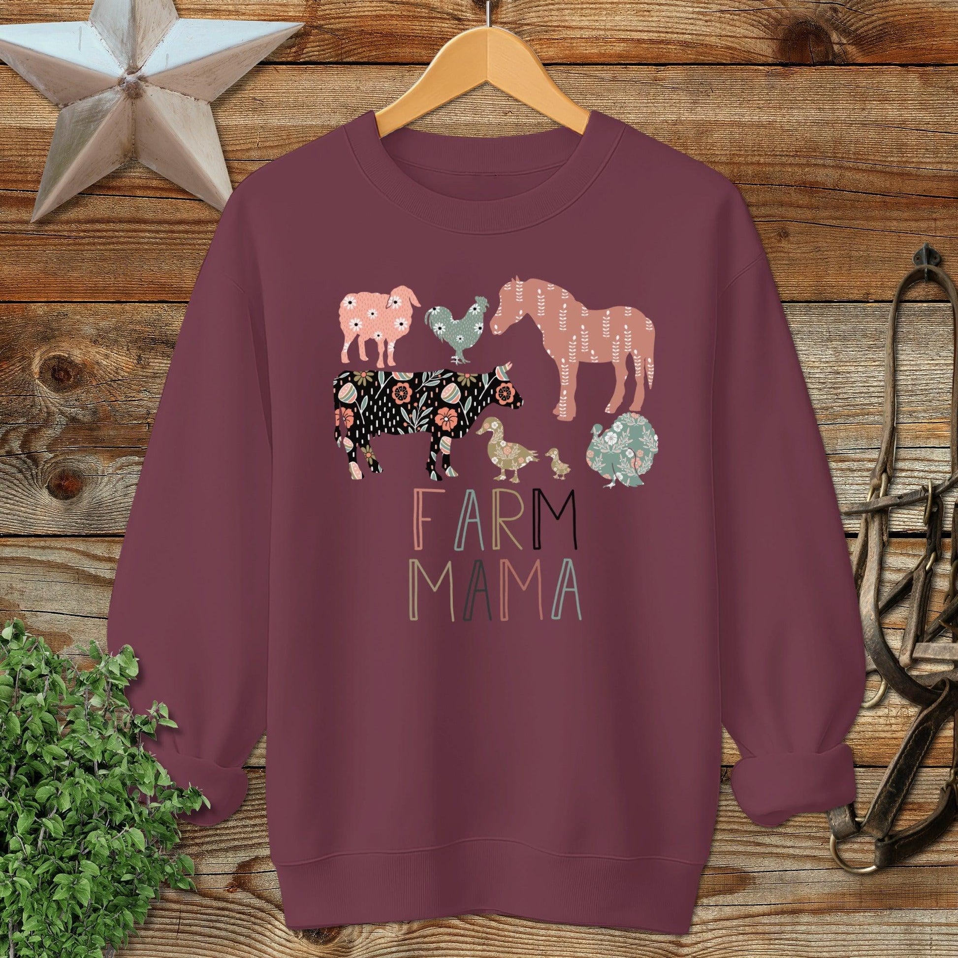 Farm Mama Pattern Sweatshirt