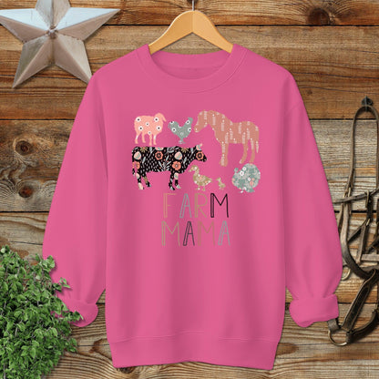 Farm Mama Pattern Sweatshirt