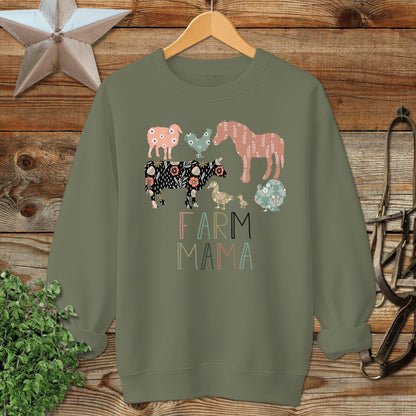 Farm Mama Pattern Sweatshirt