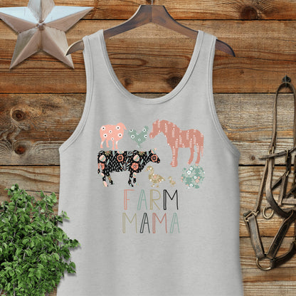 Farm Mama Pattern Tank Top