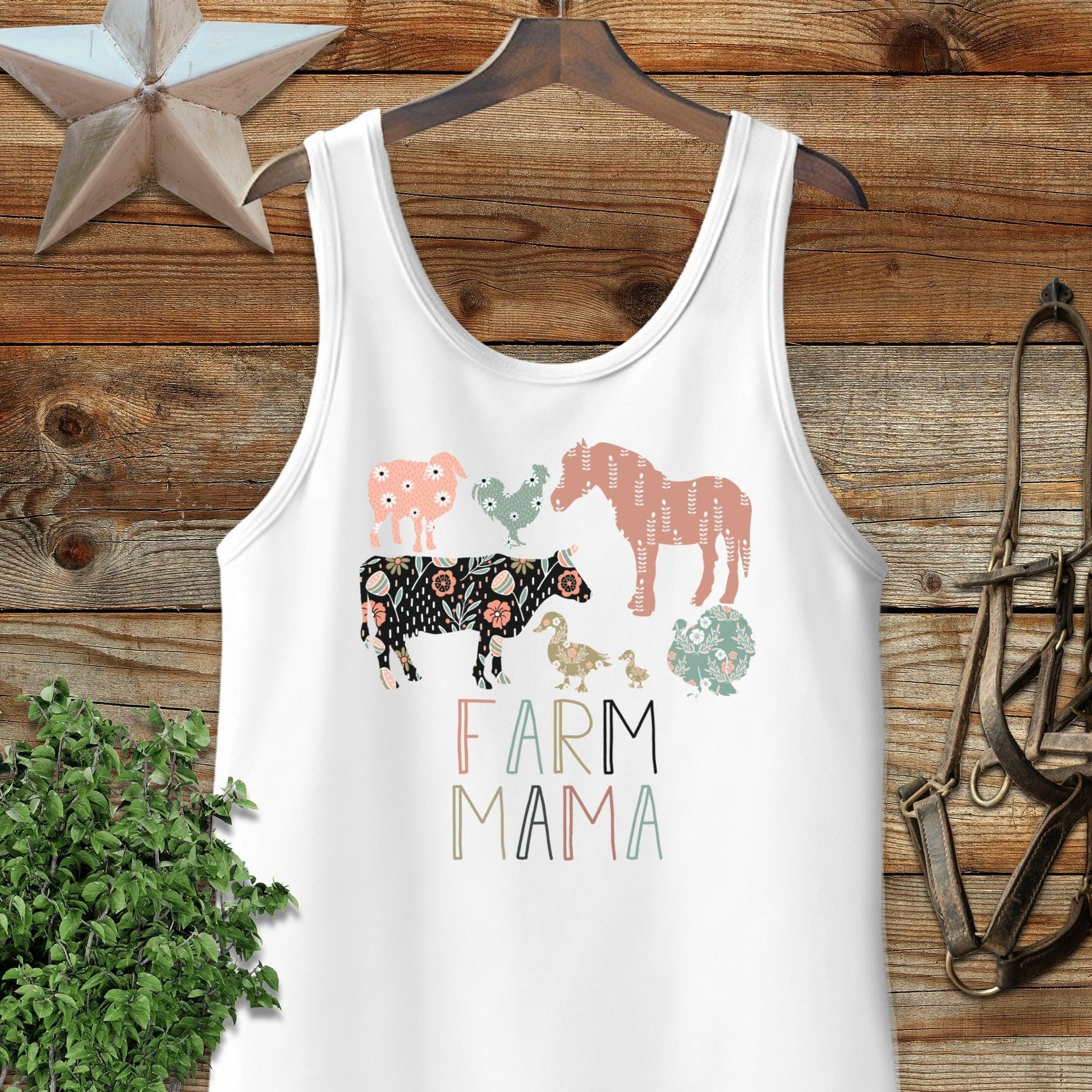 Farm Mama Pattern Tank Top