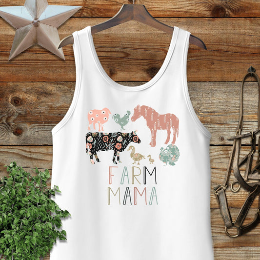 Farm Mama Pattern Tank Top