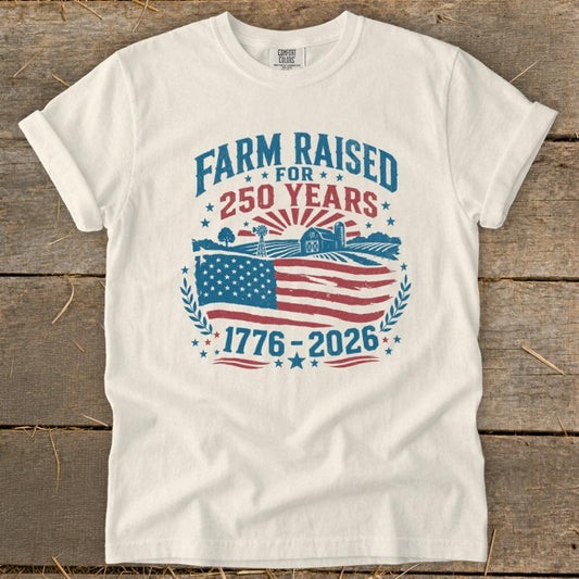 Farm Raised for 250 Years Signature Tee - Ivory