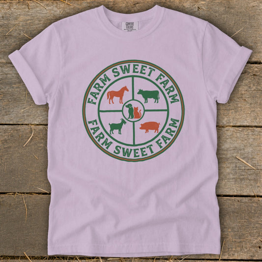 Farm Sweet Farm Animals Signature Tee