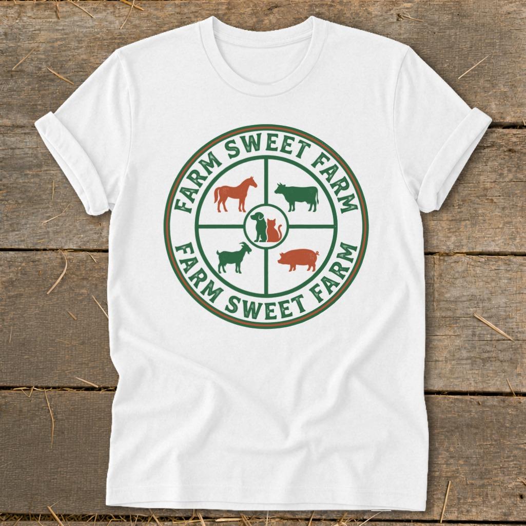 Farm Sweet Farm Animals Softstyle Tee