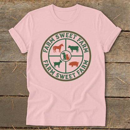 Farm Sweet Farm Animals Softstyle Tee