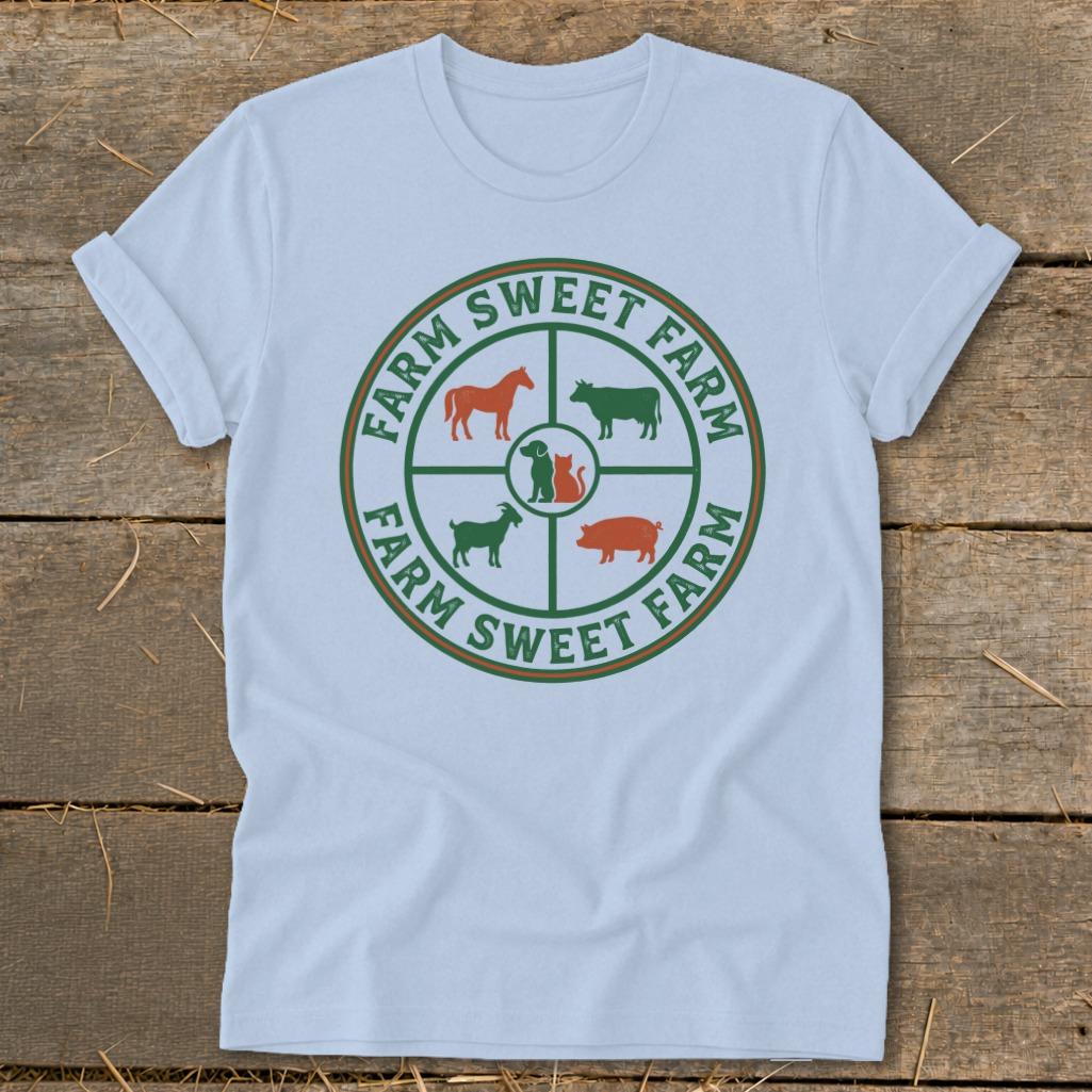Farm Sweet Farm Animals Softstyle Tee