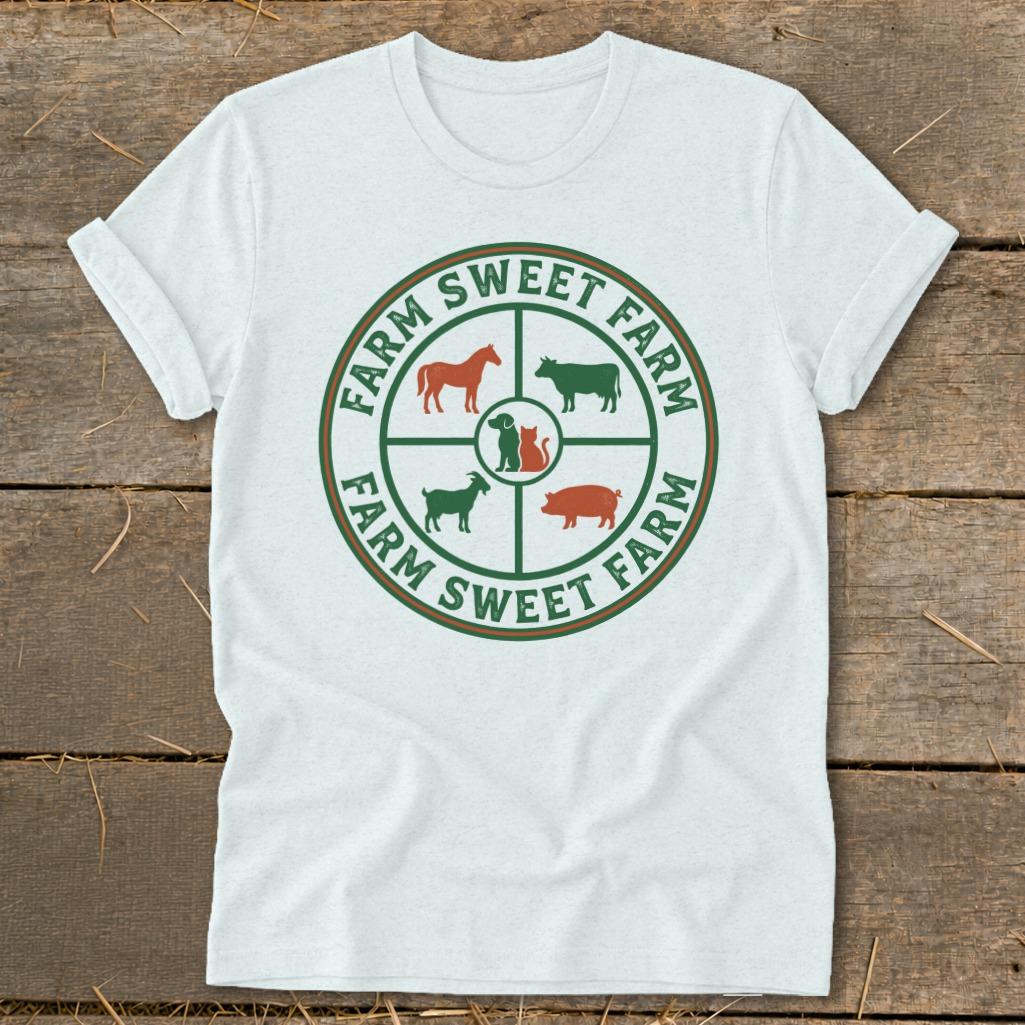 Farm Sweet Farm Animals Softstyle Tee
