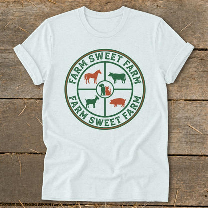 Farm Sweet Farm Animals Softstyle Tee