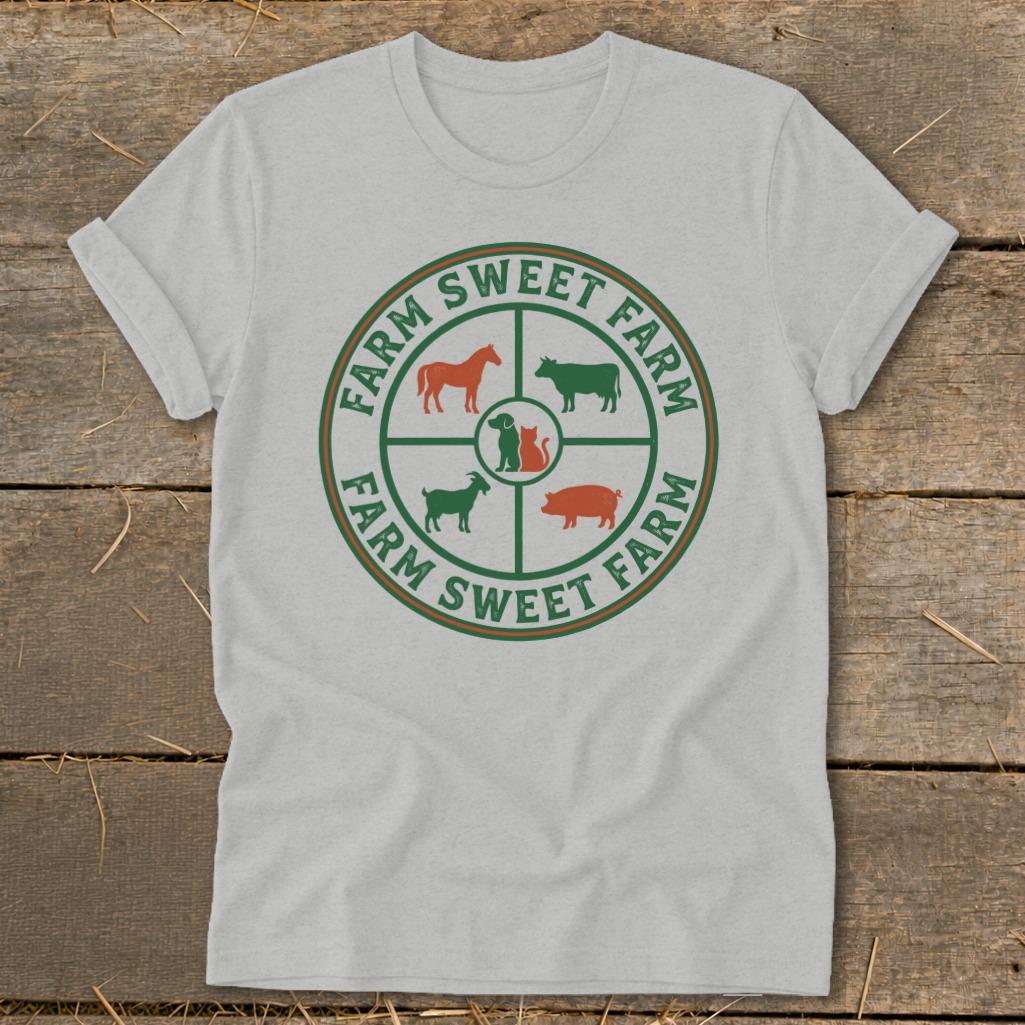 Farm Sweet Farm Animals Softstyle Tee