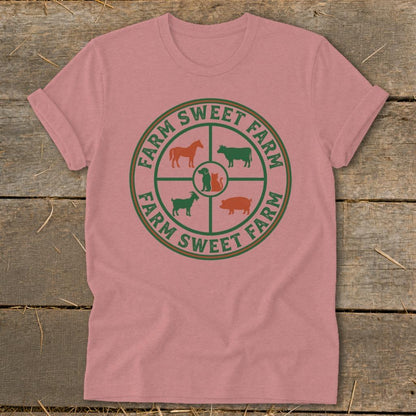 Farm Sweet Farm Animals Softstyle Tee