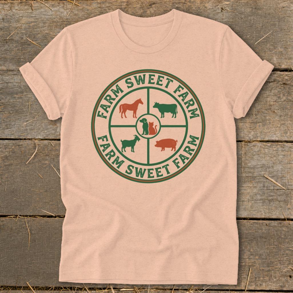 Farm Sweet Farm Animals Softstyle Tee