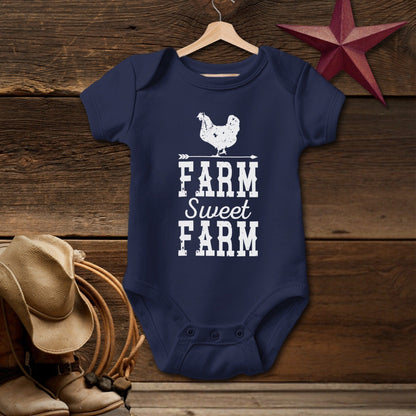 Farm Sweet Farm Chicken Bodysuit (Baby)