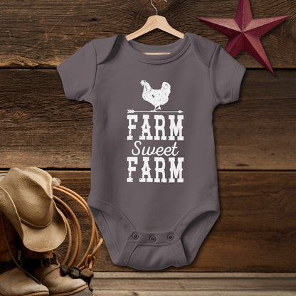 Farm Sweet Farm Chicken Bodysuit (Baby)