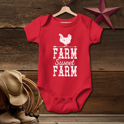 Farm Sweet Farm Chicken Bodysuit (Baby)