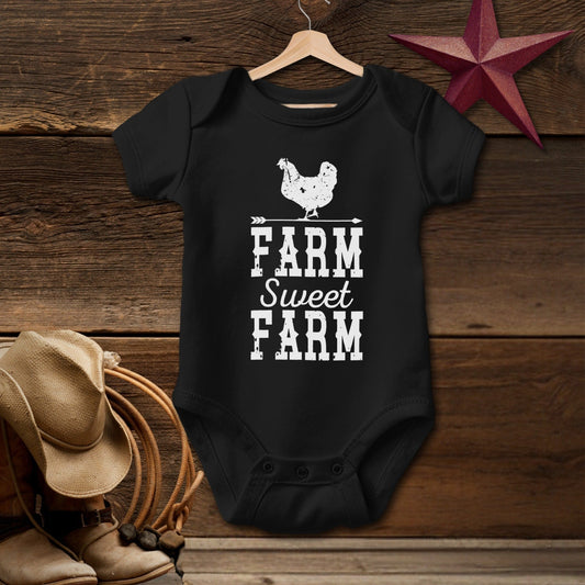 Farm Sweet Farm Chicken Bodysuit (Baby)