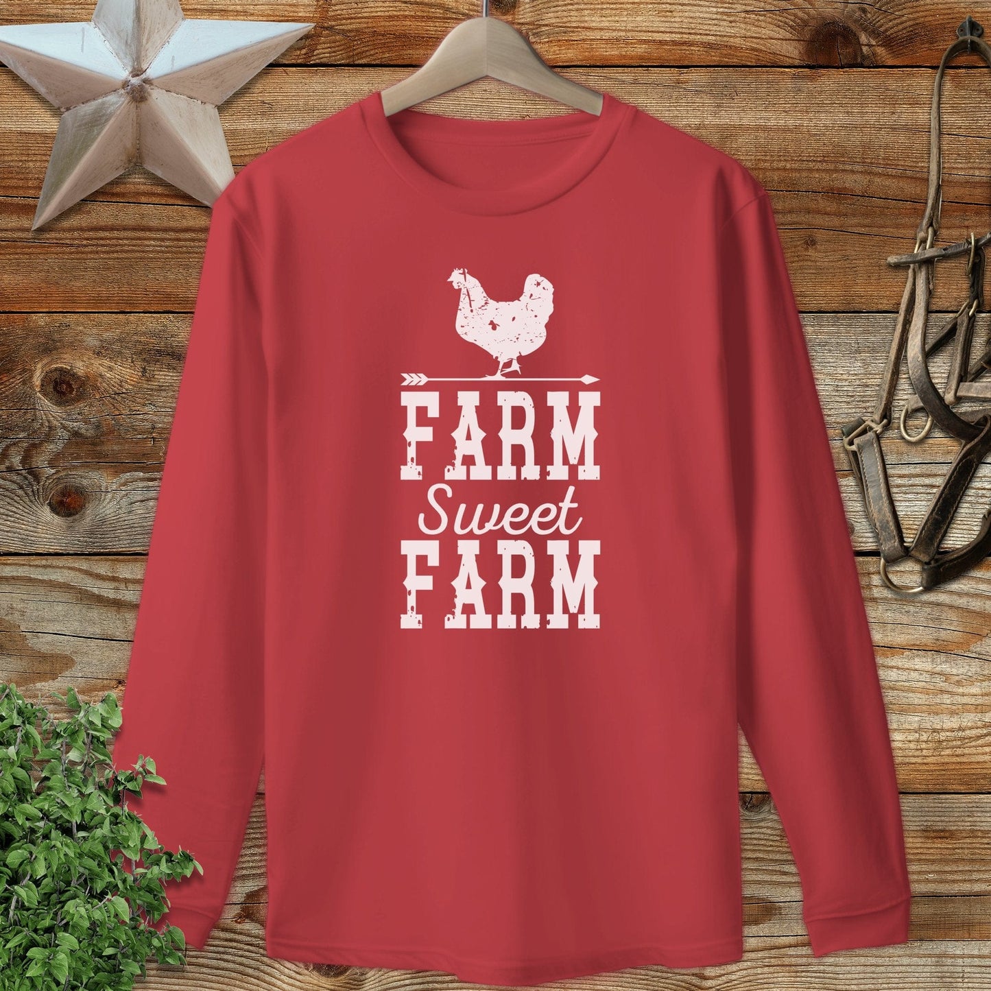 Farm Sweet Farm Chicken Long Sleeve Tee