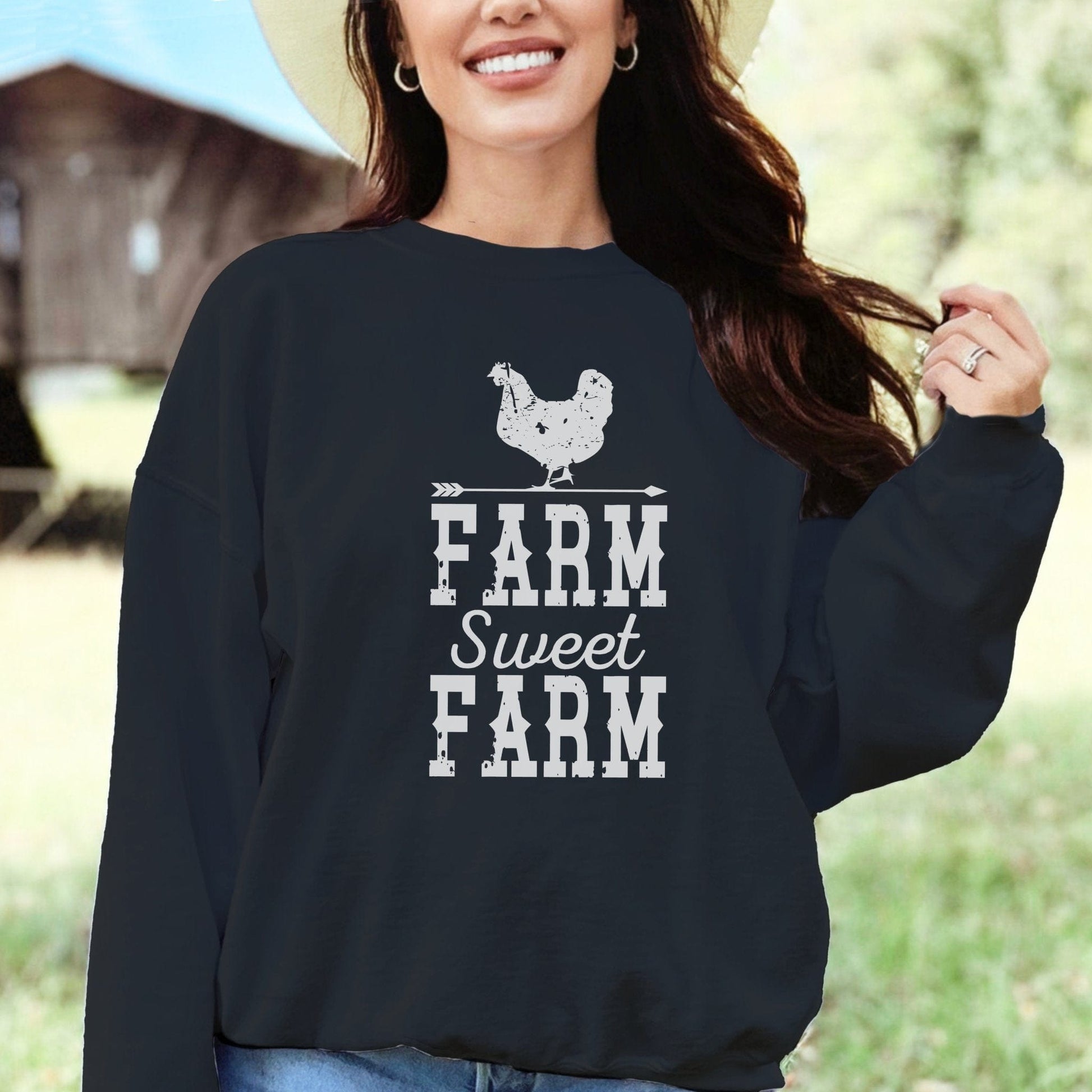 Farm Sweet Farm Chicken Long Sleeve Tee