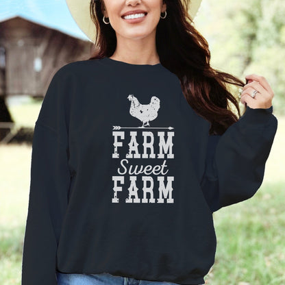 Farm Sweet Farm Chicken Long Sleeve Tee