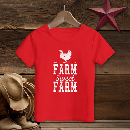 Farm Sweet Farm Chicken T-Shirt (Toddler)