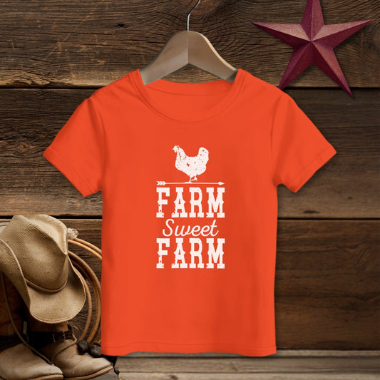 Farm Sweet Farm Chicken T-shirt (Toddler)