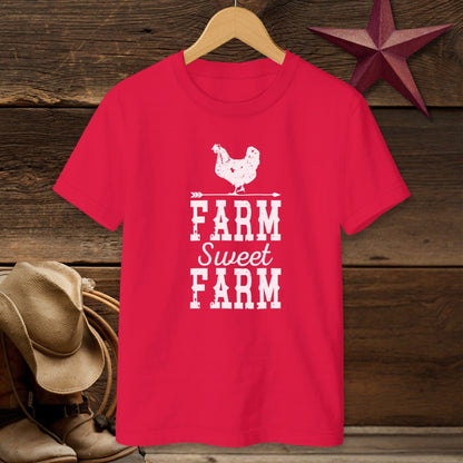 Farm Sweet Farm Chicken T-shirt (Youth)