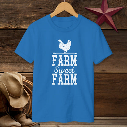 Farm Sweet Farm Chicken T-shirt (Youth)