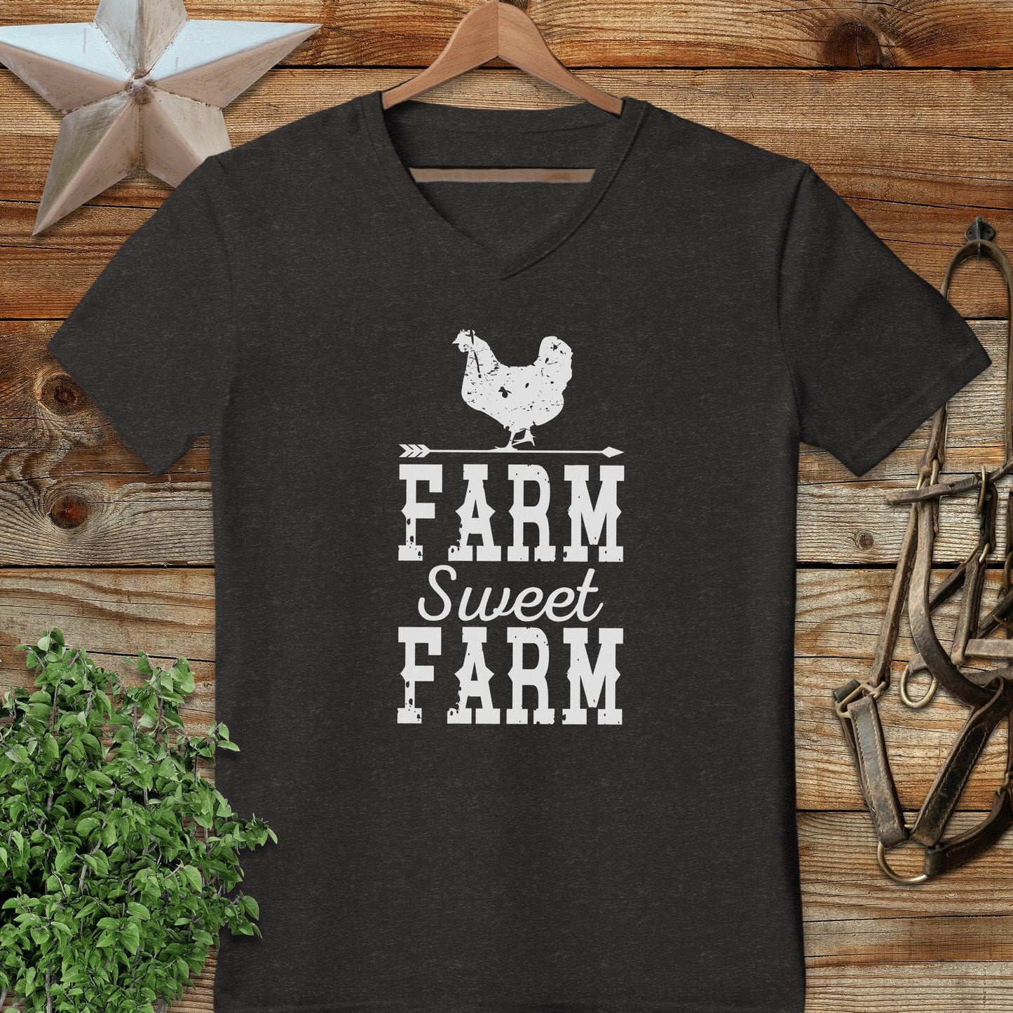 Farm Sweet Farm Chicken V-neck