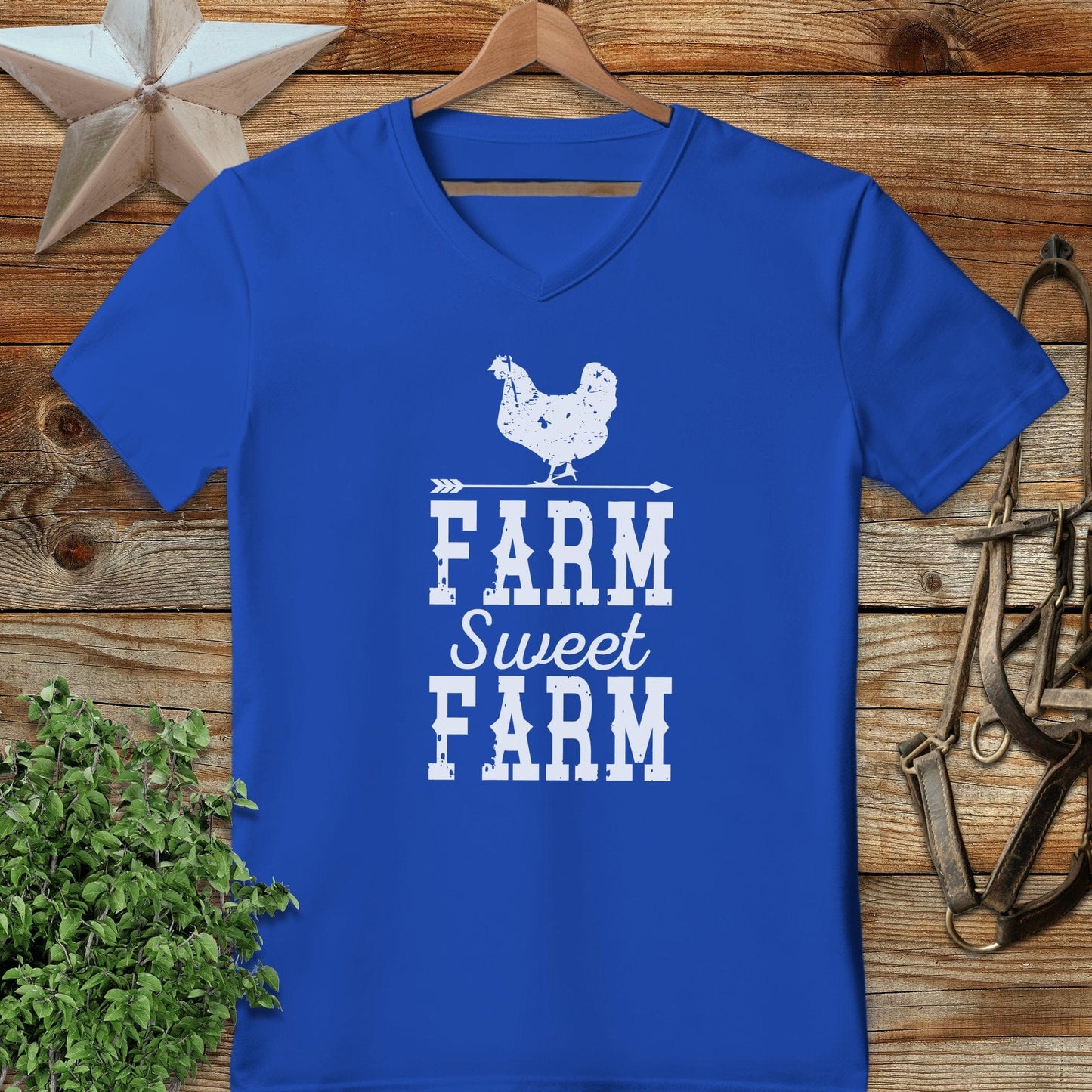 Farm Sweet Farm Chicken V-neck