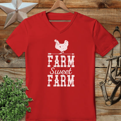 Farm Sweet Farm Chicken V-neck