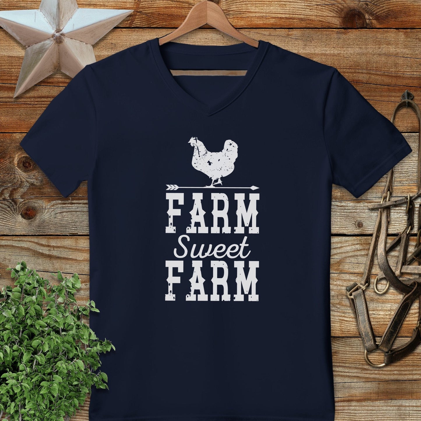 Farm Sweet Farm Chicken V-neck