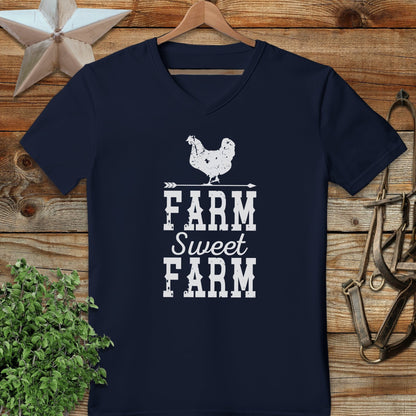 Farm Sweet Farm Chicken V-neck