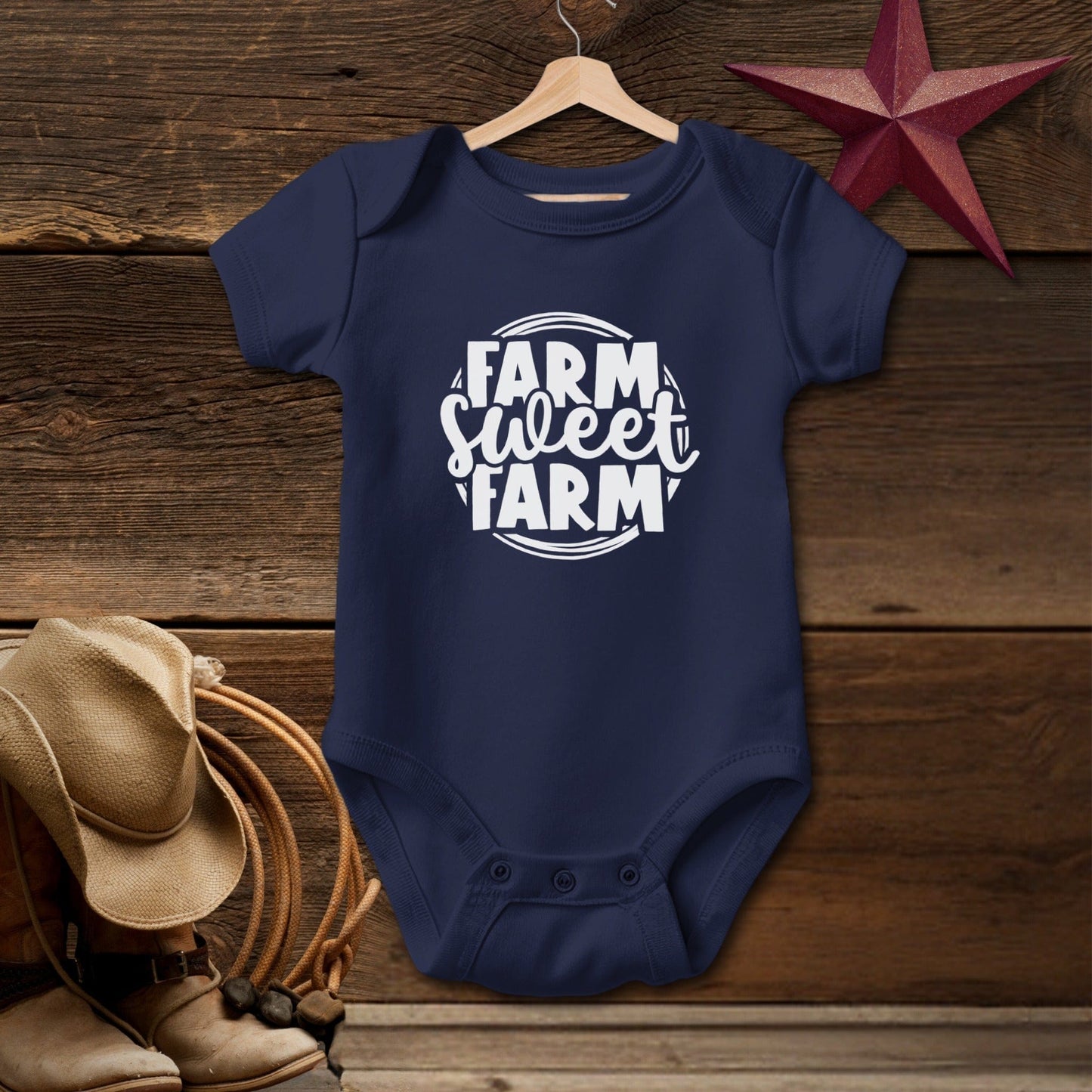 Farm Sweet Farm Circle Bodysuit (Baby)