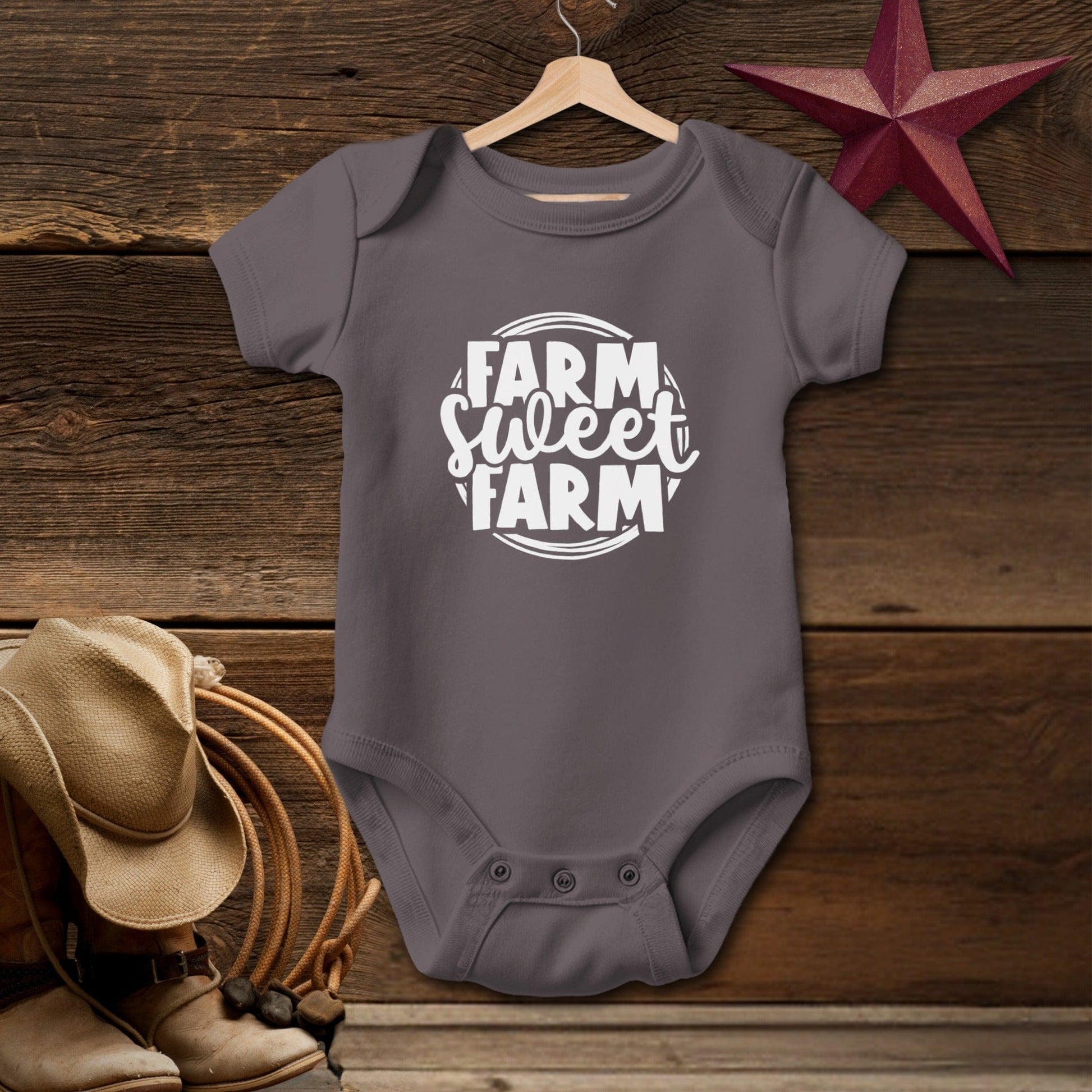 Farm Sweet Farm Circle Bodysuit (Baby)