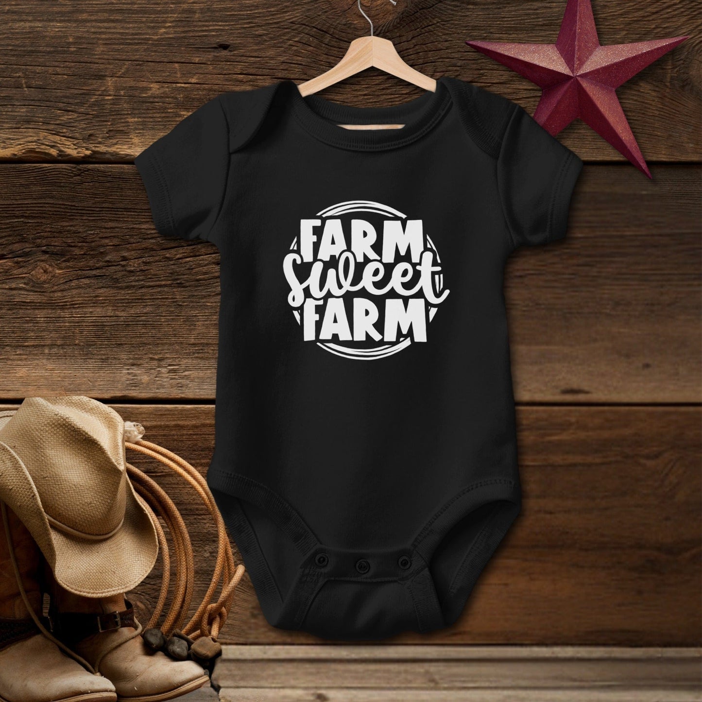 Farm Sweet Farm Circle Bodysuit (Baby)